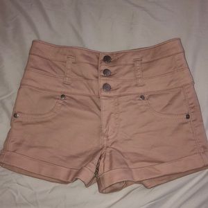 Pink high waisted shorts